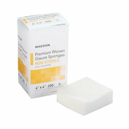 MCKESSON NonSterile Gauze Sponge, 4 x 4 Inch, 4000PK 44802000